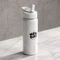 Kids Insulated Water Bottle | “New Day” Straw Lid, Spill-Resistant Design Printify