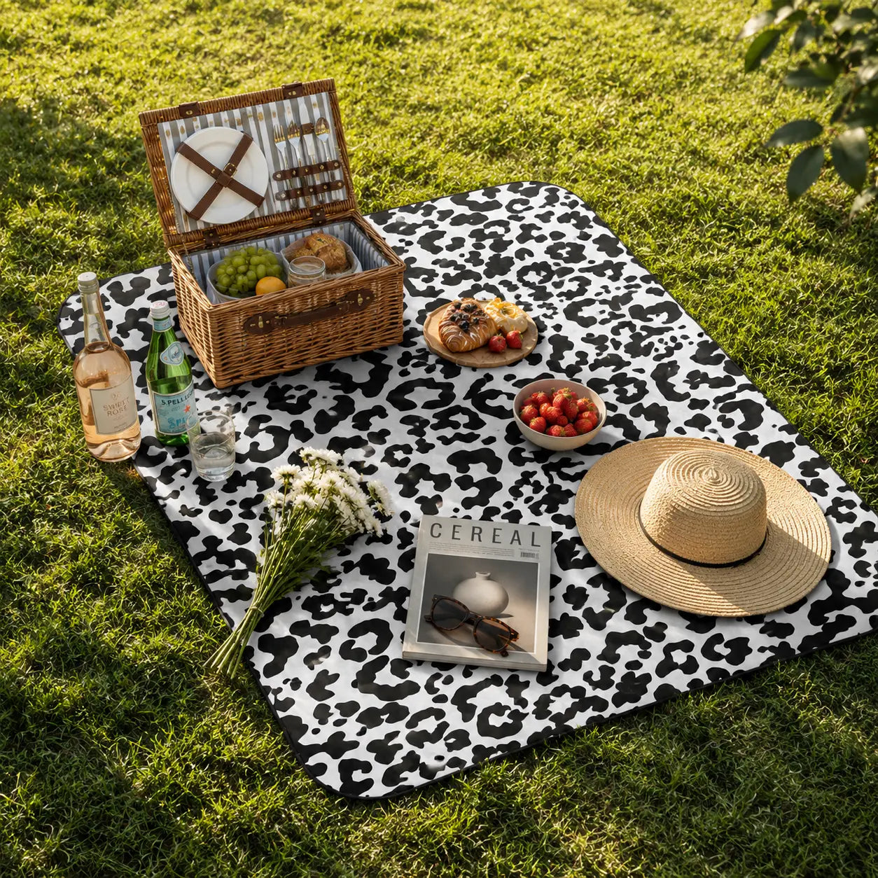 Faith & Grace Waterproof Outdoor Blanket | Picnic, Prayer & Reflection Throw Printify