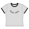 Rise Org. Women’s Ringer Tee | Minimalist Everyday Graphic Shirt Printify