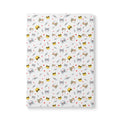 Hard Cover Clear Notebook — Kawaii Kitty Doodle Printify