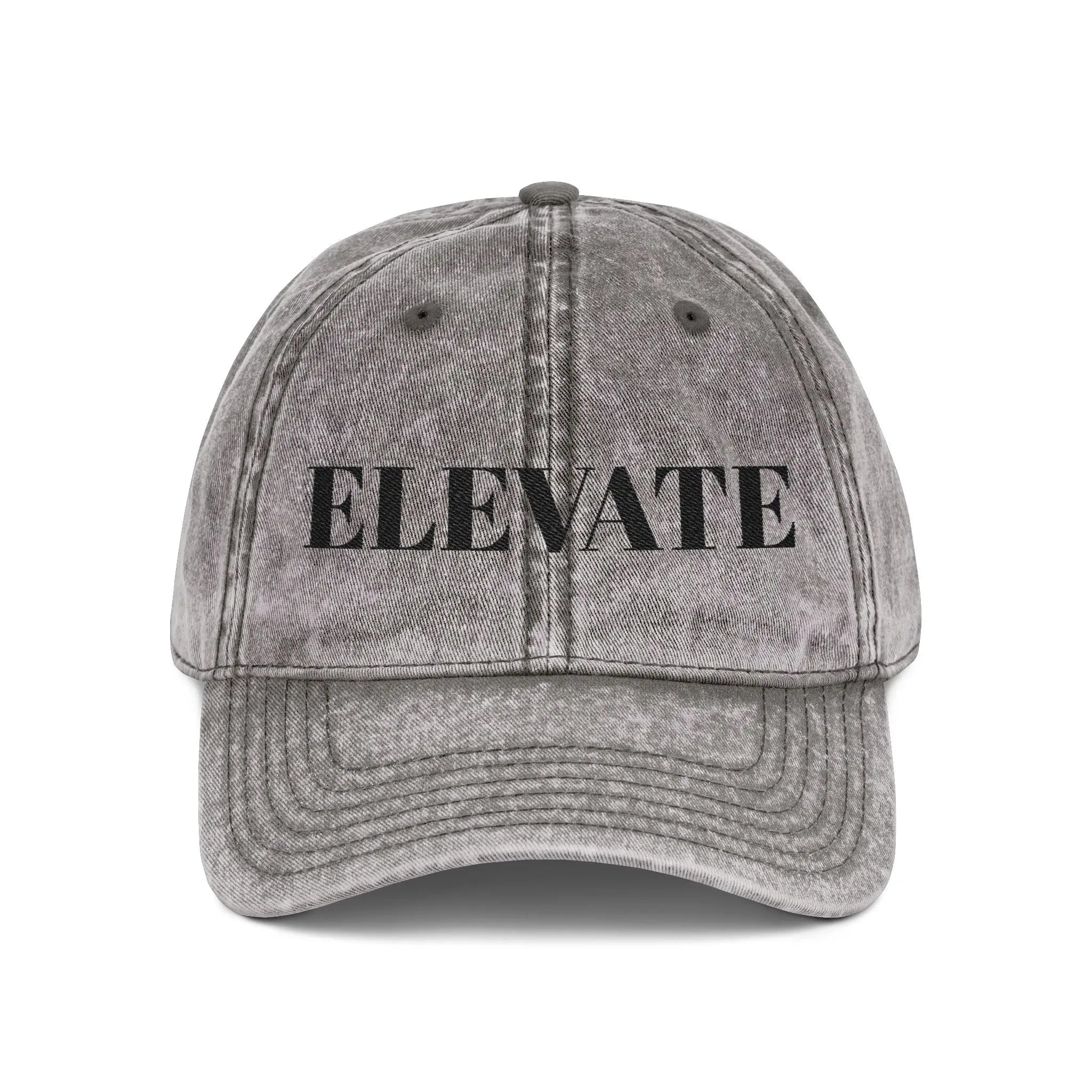 Elevate Vintage Distressed Cap | Minimalist Streetwear Hat Printify