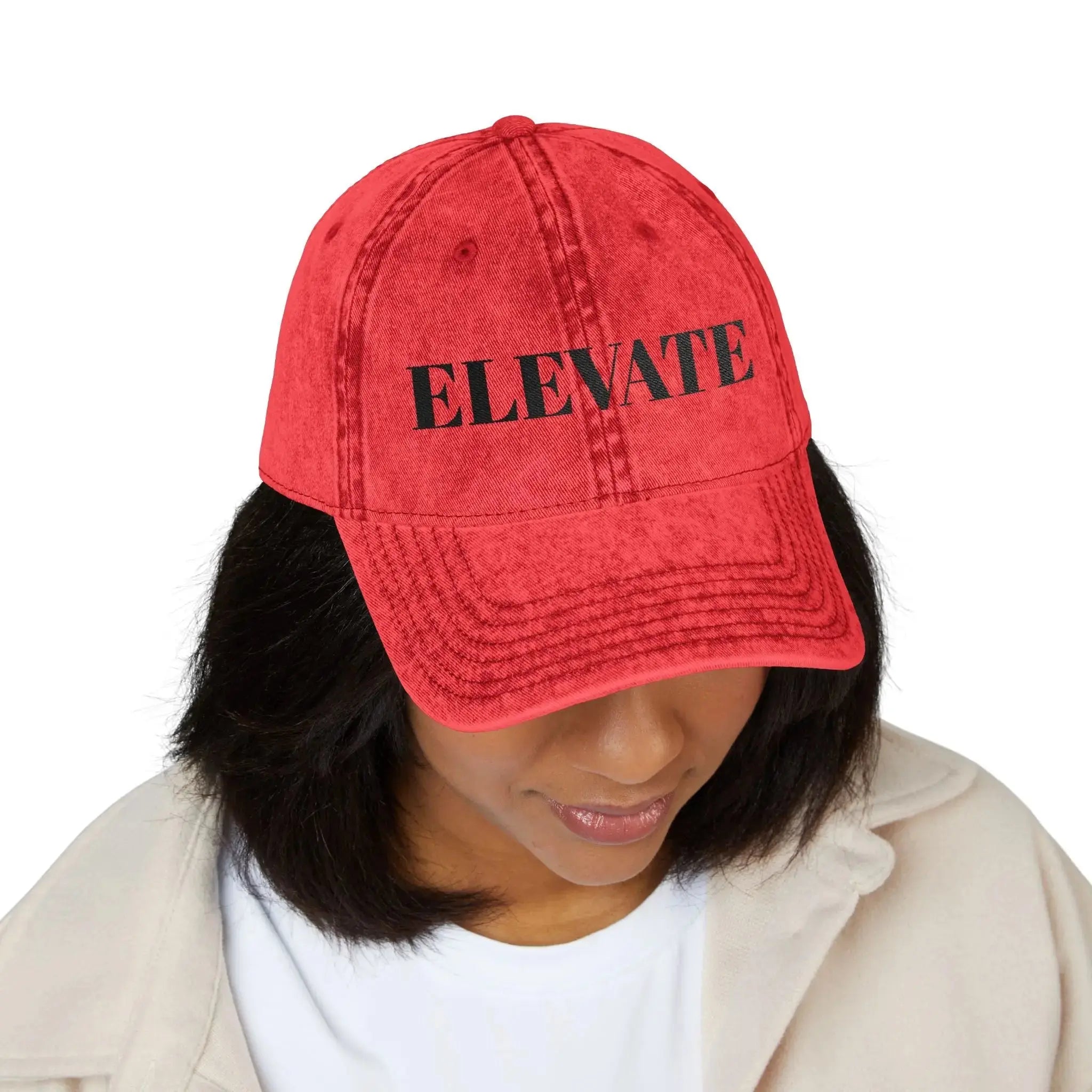 Elevate Vintage Distressed Cap | Minimalist Streetwear Hat Printify