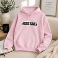 Jesus Saves Hoodie | Christian Faith Graphic Pullover Printify