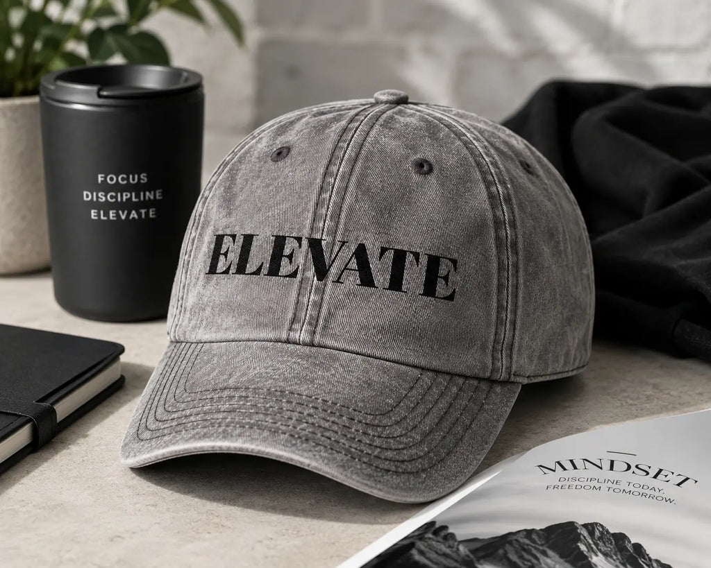 Elevate Vintage Distressed Cap | Minimalist Streetwear Hat Printify
